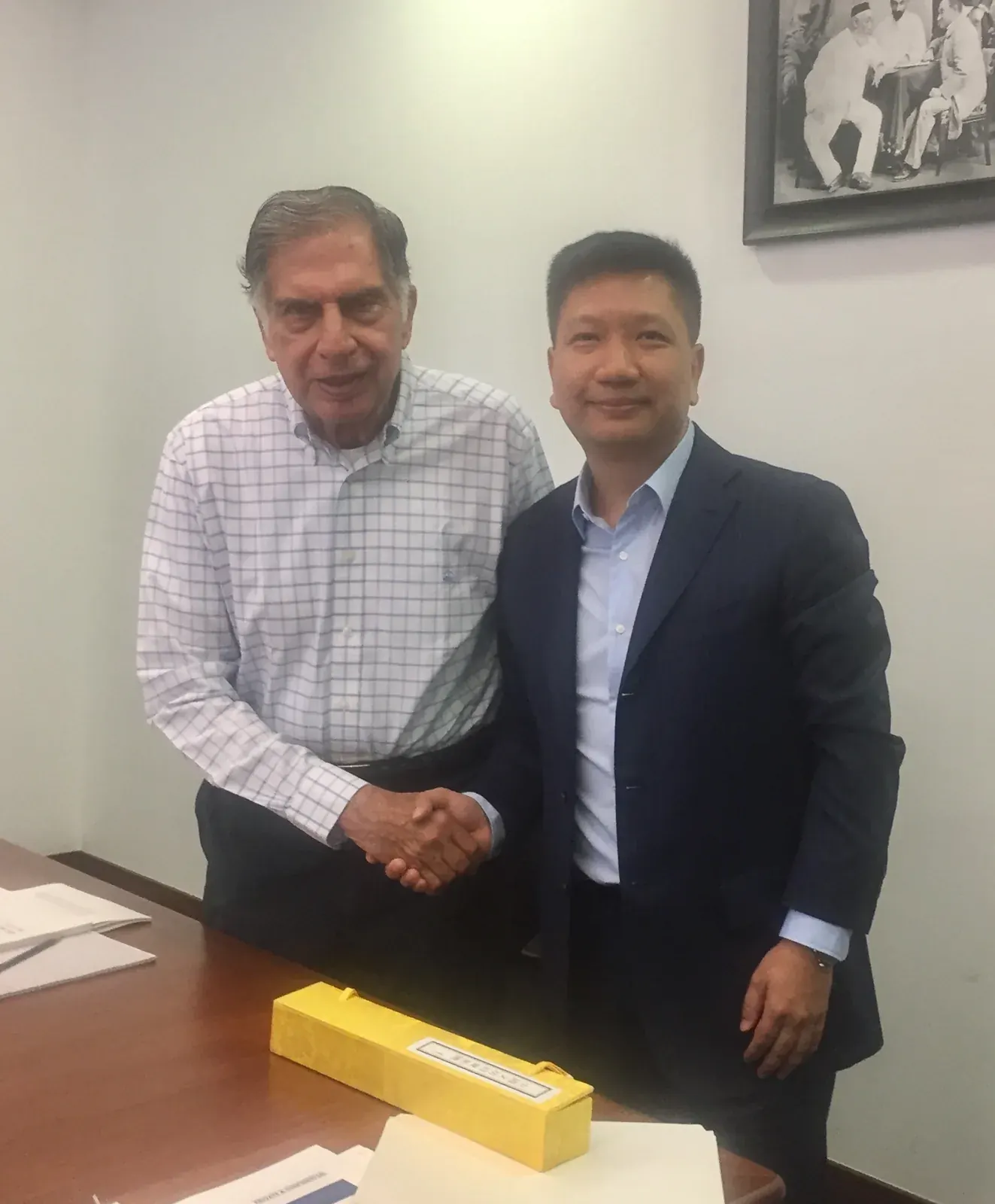 在印度 Ratan Tata 先生办公室会面