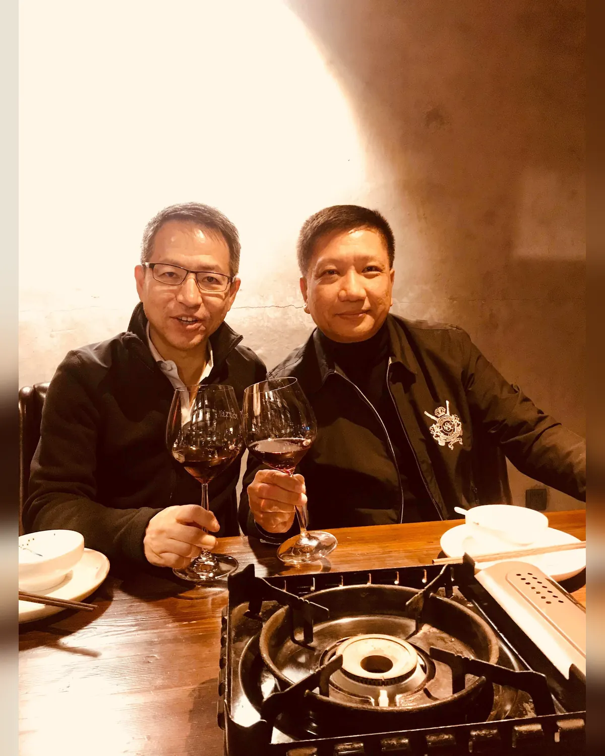 与新加坡中国商会主席 Guan Ong 共进晚餐